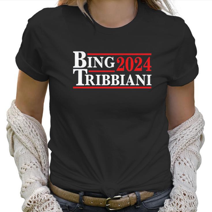 Donkey Tees Bing Tribbiani Election 2024 Women T-Shirt