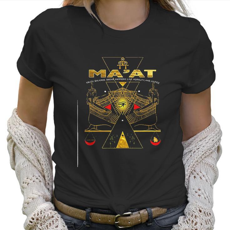 Egyptian Kemetic Goddess Maat Women T-Shirt