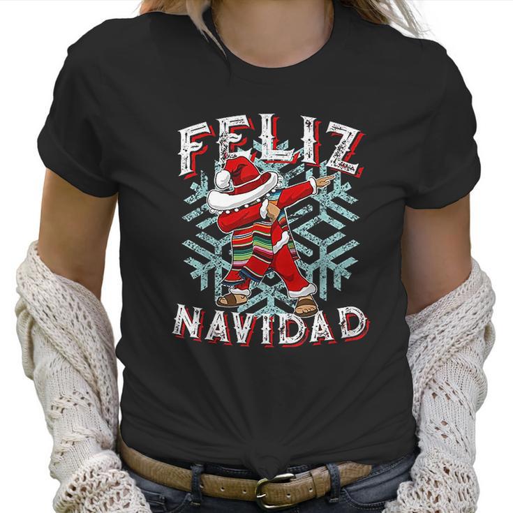 Feliz Navidad Dabbing Christmas Sombrero Women T-Shirt