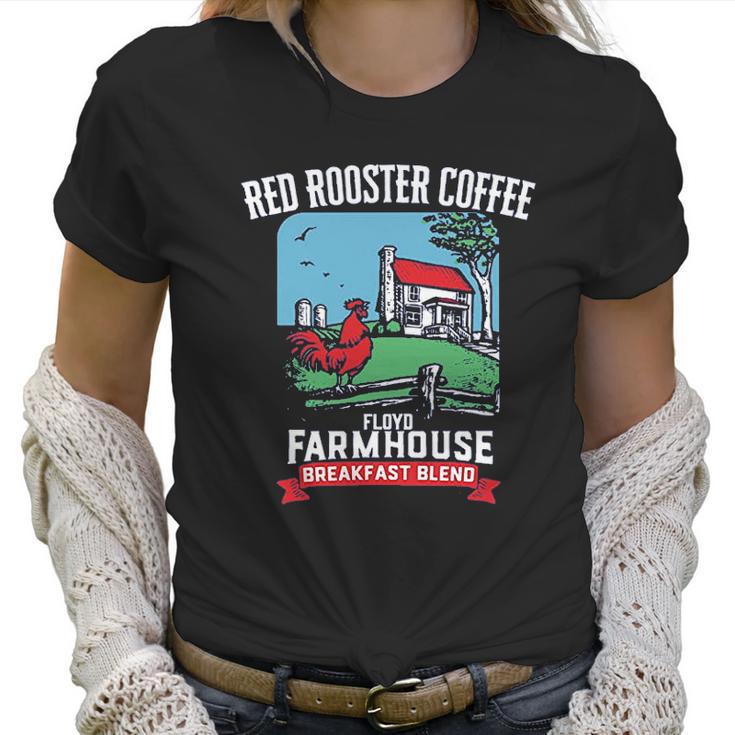 Floyd Farmhouse Red Rooster Coffee Women T-Shirt