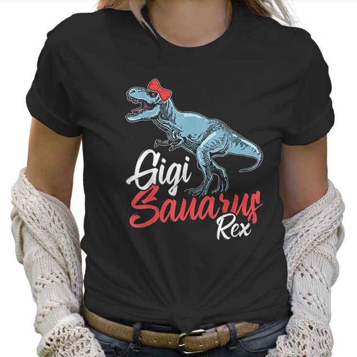 Funny Grandmother Gift Gigisaurus Trex Gigi Saurus Dinosaur Women T-Shirt