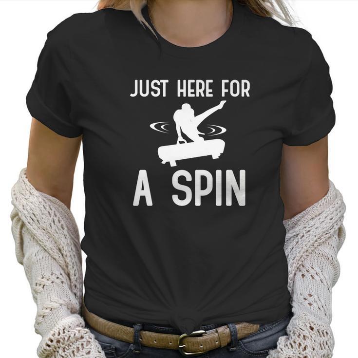 Funny Gymnastic Pommel Horse Here For A Spin Women T-Shirt