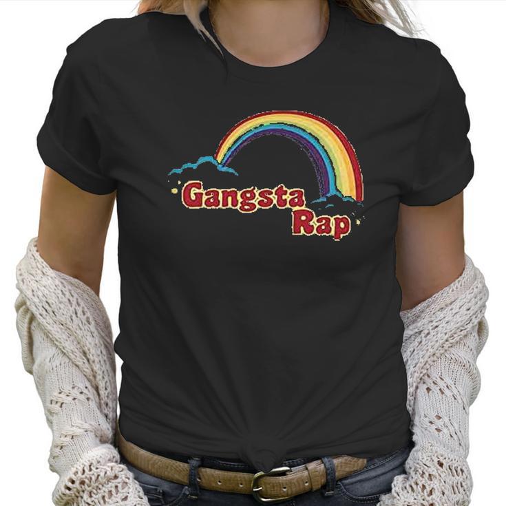 Gangsta Rap Retro Rainbow Women T-Shirt