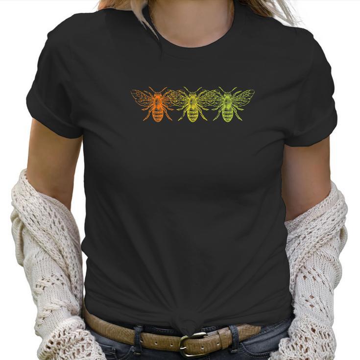 Honey Bee Rainbow For The Modern Naturalist Women T-Shirt