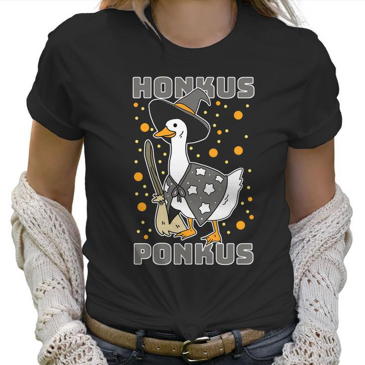 Honkus Ponkus Funny Duck Halloween Women T-Shirt