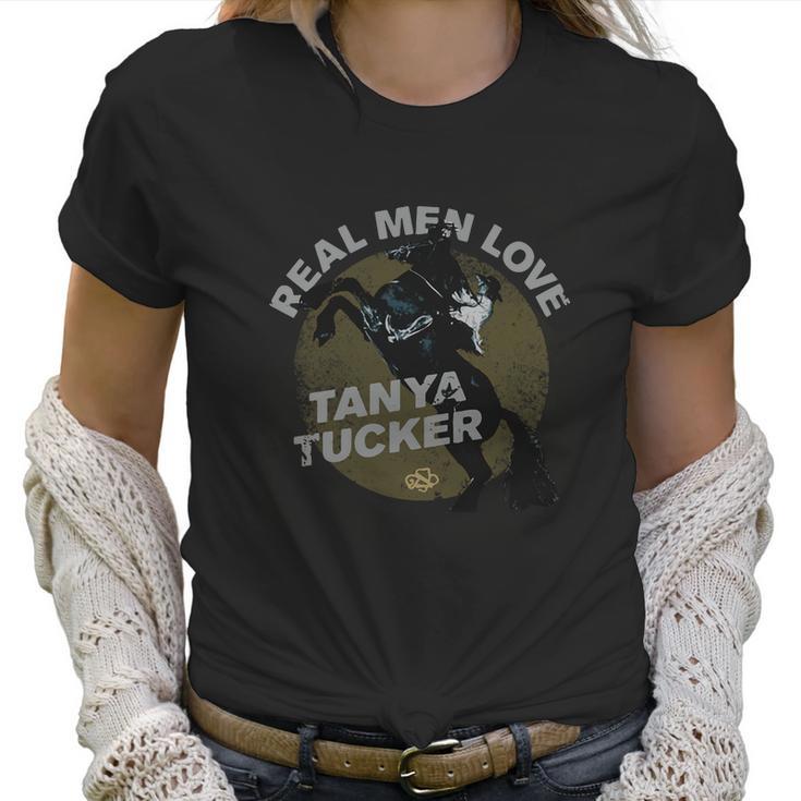 Horse Real Men Love Tanya Tucker Shirt Women T-Shirt