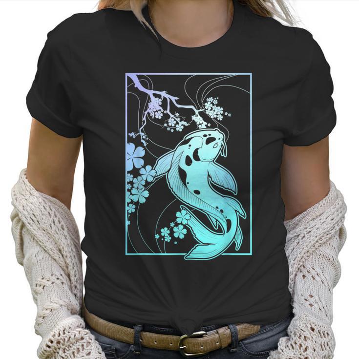 Koi Pastel Goth Cherry Blossom  Men Women T-Shirt Graphic Print Casual Unisex Tee Women T-Shirt