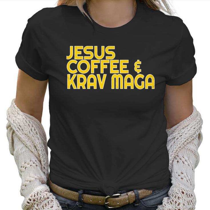 I Love Jesus Coffee Krav Maga Mixed Mma Sparring Tee Women T-Shirt