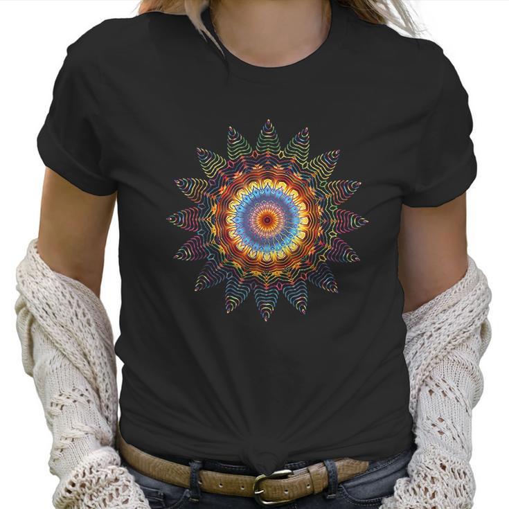 Mandala Sacred Geometry Prana Art Yoga Women T-Shirt