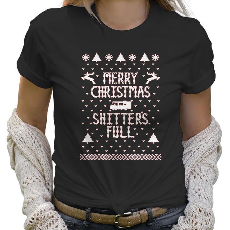 Merry Christmas Shitters Full Funny Women T-Shirt