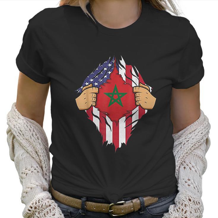 Moroccan Flag Morocco Men Women Kids Gift Women T-Shirt