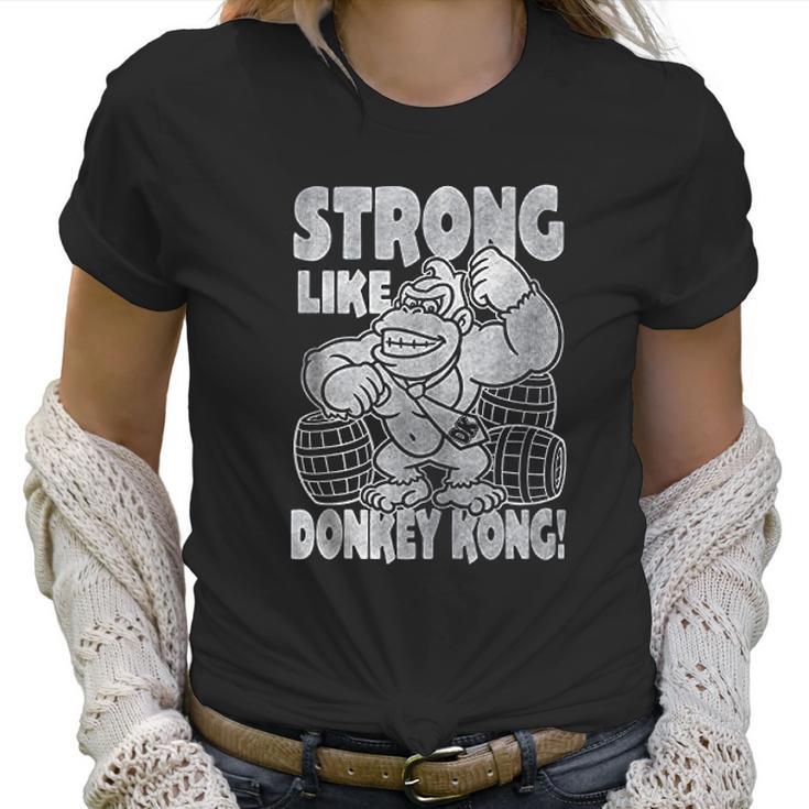 Nintendo Donkey Kong Super Strong Vintage Women T-Shirt