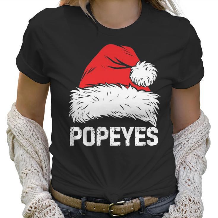 Popeyes Santa Christmas Family Xmas Gifts Women T-Shirt