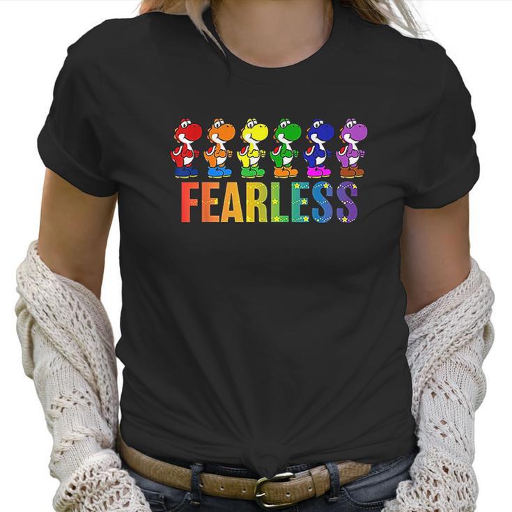 Pride Yoshi Fearless Rainbow Line Up Women T-Shirt