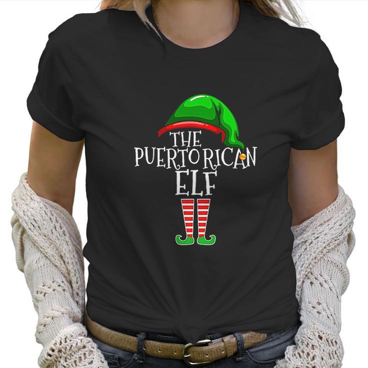 Puerto Rican Elf Family Matching Group Christmas Gift Women T-Shirt