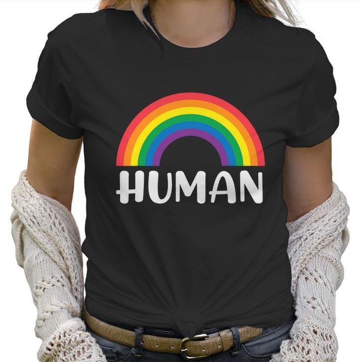 Rainbow Lgbt Pride Homo Lesbian Pride Graphic Design Printed Casual Daily Basic Women T-Shirt