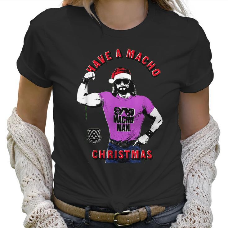 Randy Macho Man Savage Have A Macho Christmas Women T-Shirt