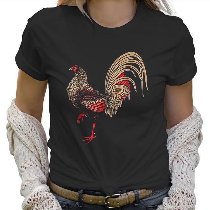 Red Rooster Chicken Women T-Shirt