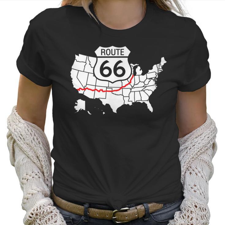 Route 66  V2 Men Women T-Shirt Graphic Print Casual Unisex Tee Women T-Shirt