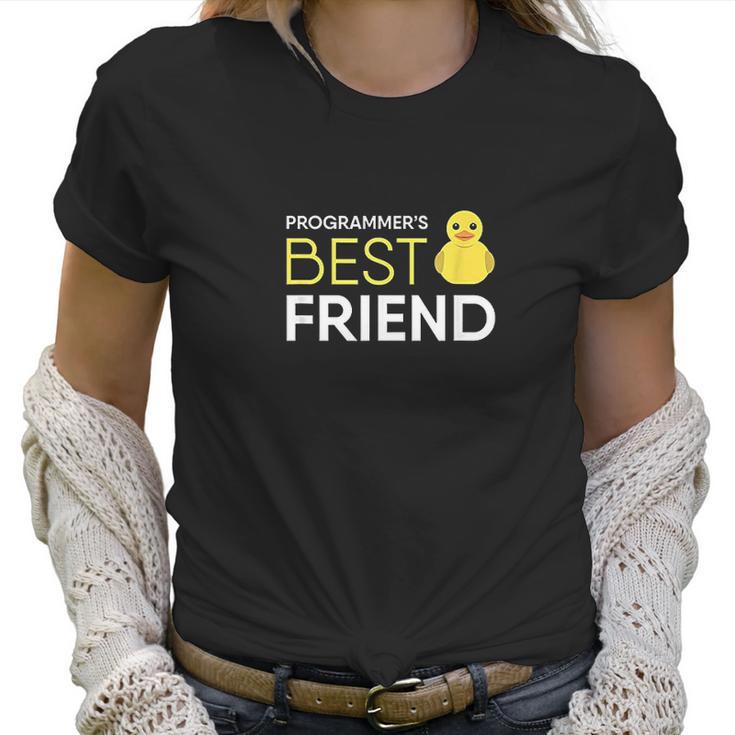 Rubber Duck Debugging Programmers Best Friend Funny Coder Women T-Shirt