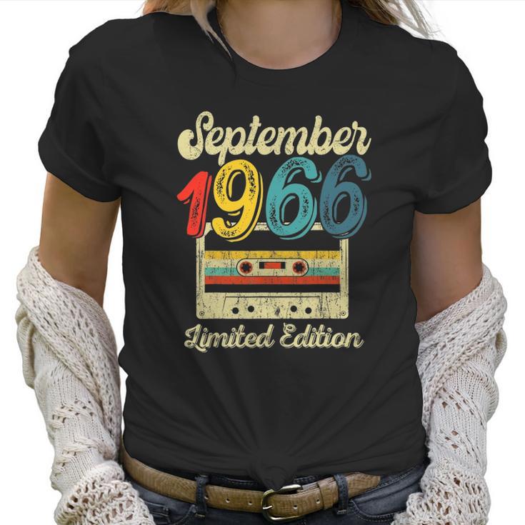 September 1966 55Th Birthday Gift 55 Years Old Men Women Women T-Shirt