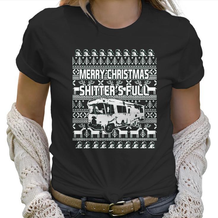 Shitters Full Ugly Christmas Vacation Women T-Shirt