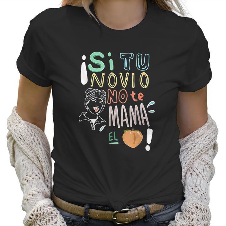 Si Tu Novio No Te Mama Emoji Trap Bunny Perreo Women T-Shirt