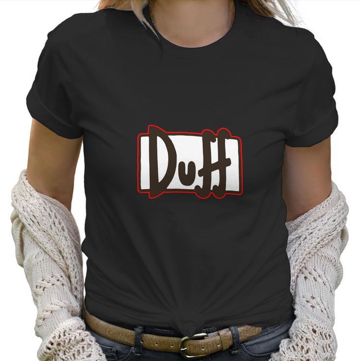 Simpsons Duff Beer Women T-Shirt