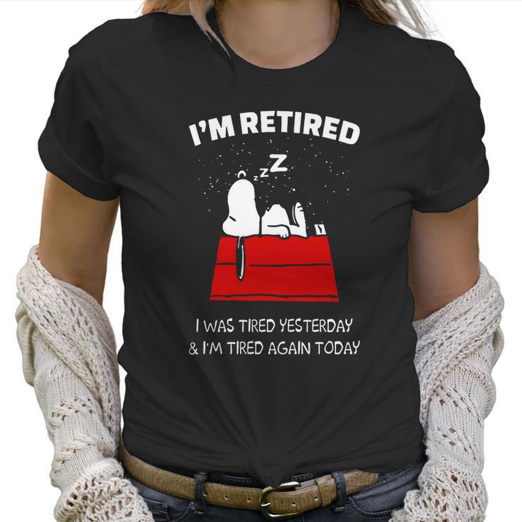 Snoopy Retired Shirt Women T-Shirt