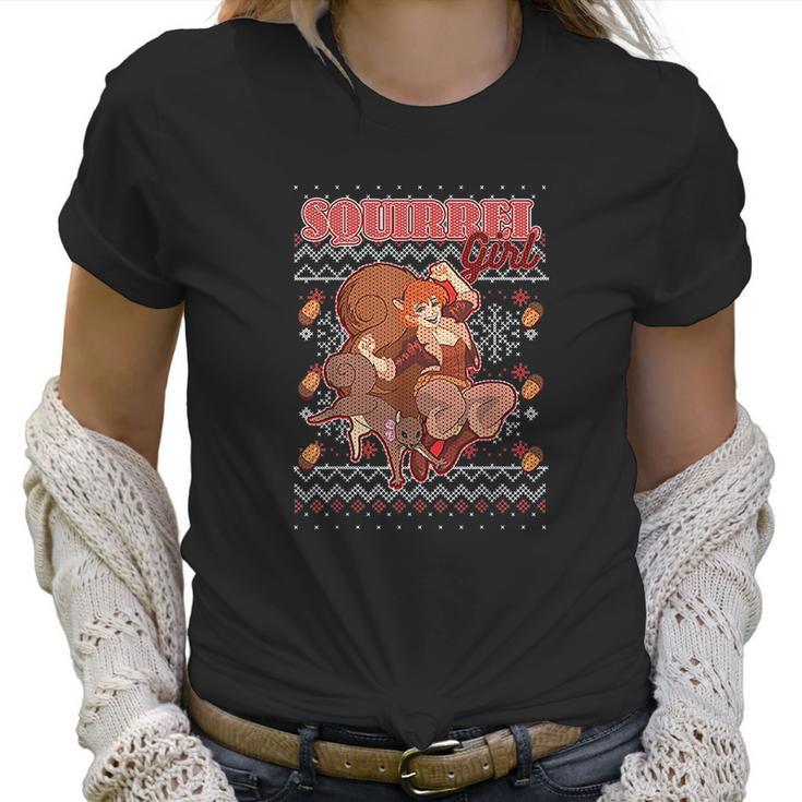 Squirrel Girl Ugly Christmas Graphic Women T-Shirt