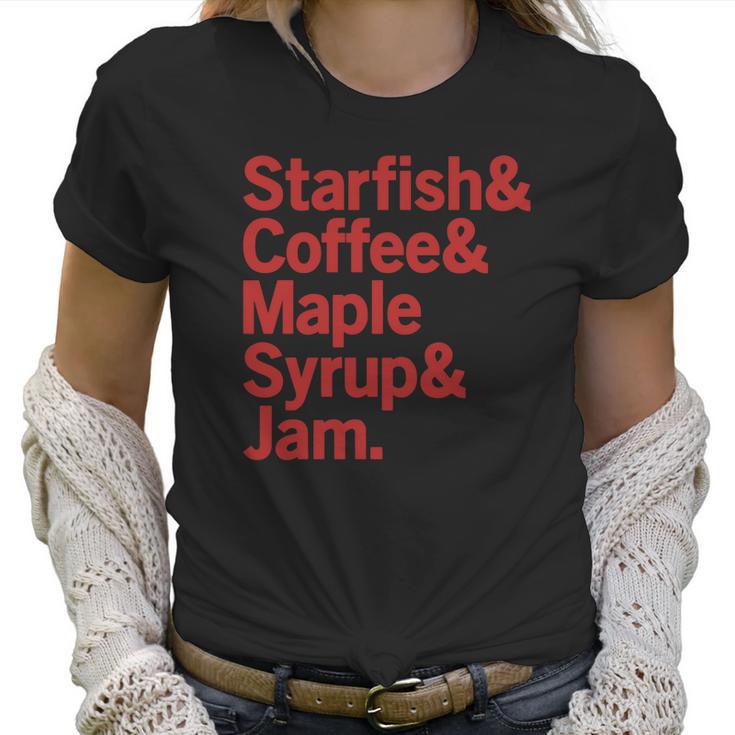 Starfish &Ampamp Coffee &Ampamp Maple Syrup &Ampamp Jam Prince Desig Women T-Shirt