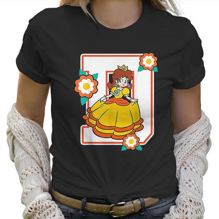 Super Mario Daisy Flowers Poster Graphic Women T-Shirt