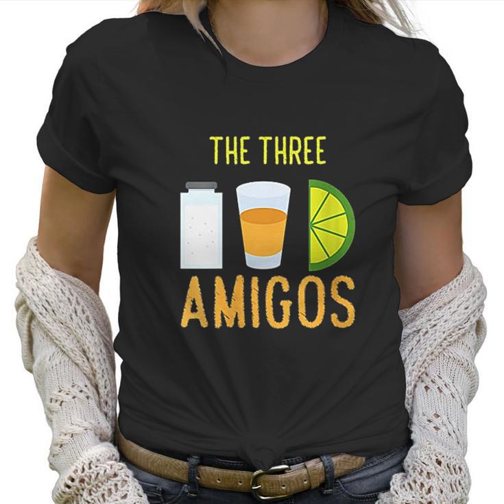 The Three Amigos Art Cool How To Drink Tequila Art Gift Women T-Shirt