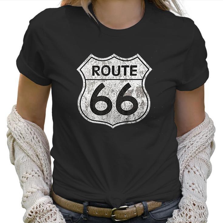 Historic Route 66 Vintage Distressed Style Men Women T-Shirt Graphic Print Casual Unisex Tee Women T-Shirt