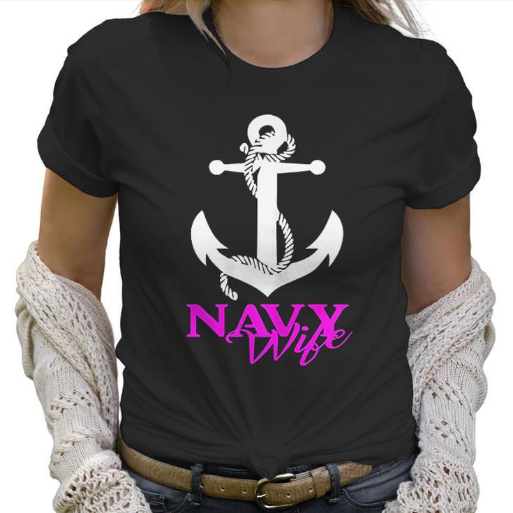 Us Navy Usn Proud Navy Wife Women T-Shirt