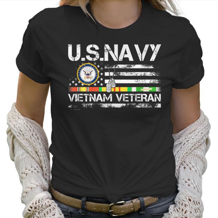 Us Navy Vietnam Veteran Usa Flag Vietnam Vet Flag  V2 Men Women T-Shirt Graphic Print Casual Unisex Tee Women T-Shirt