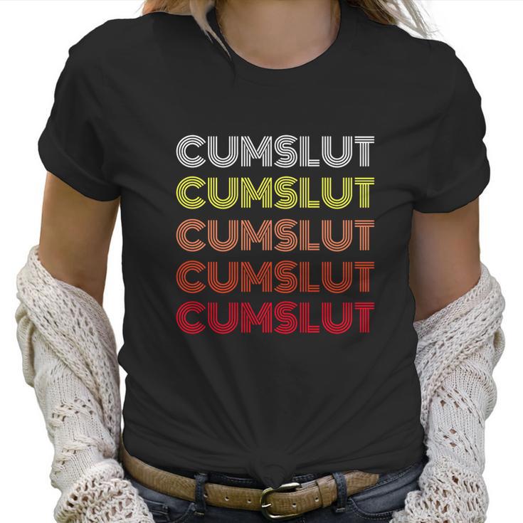 Vintage Style Cumslut Bukkake Wife Women T-Shirt