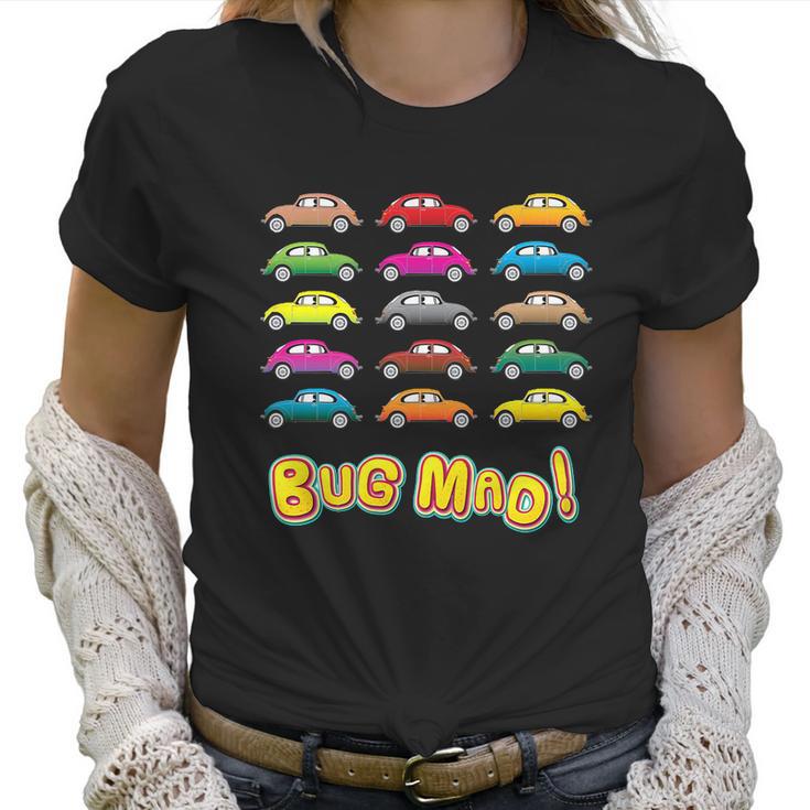 Volkswagen Beetle Vw Bug Mad T-Shirt Women T-Shirt