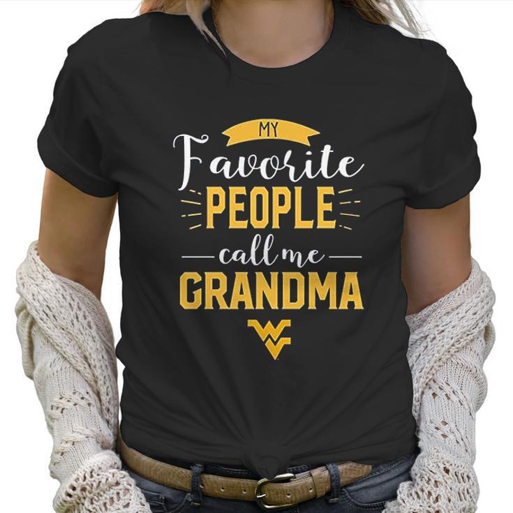 West Virginia Mountaineers My Favorite People Call Me Grandma Women T-Shirt