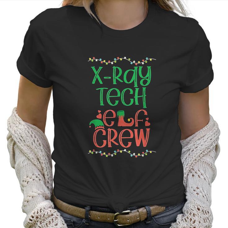 Xray Tech Christmas Elf Radiologist Radiology Rad Tech Gift Women T-Shirt