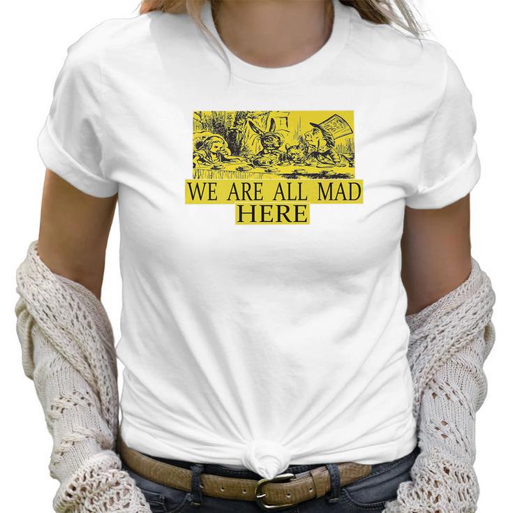 Alice In Wonderland Madhatter White Rabbit Men Women Women T-Shirt