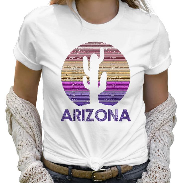 Arizona Vintage Retro Cactus Souvenir Gift Women T-Shirt