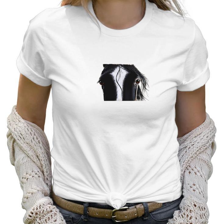 Black Horse Jacks Eyes Women T-Shirt