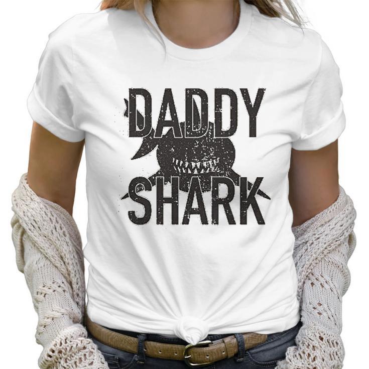 Daddy Shark Black Graphic Best Christmas Gifts For Dad Women T-Shirt