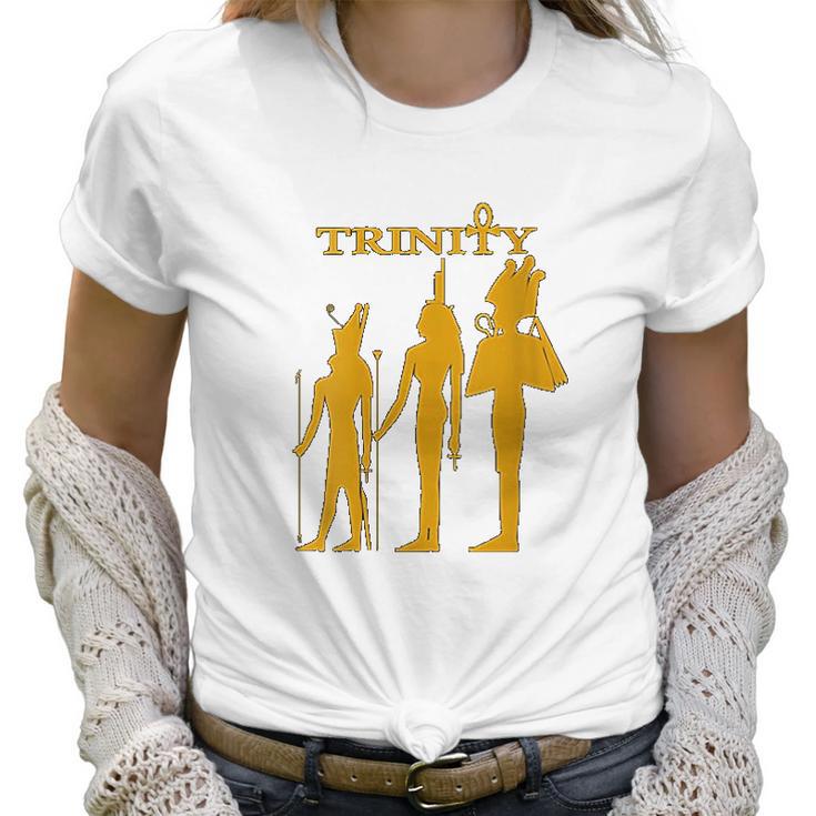 Womens Egyptian Trinity Ausar Auset Heru Women T-Shirt