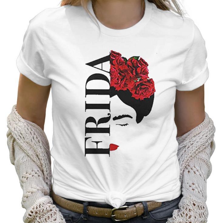 Frida Kahlo Flower Face Women T-Shirt