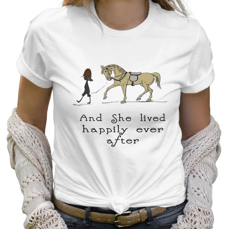 Happily Ever After Horse  Equestrian Tee Women T-Shirt