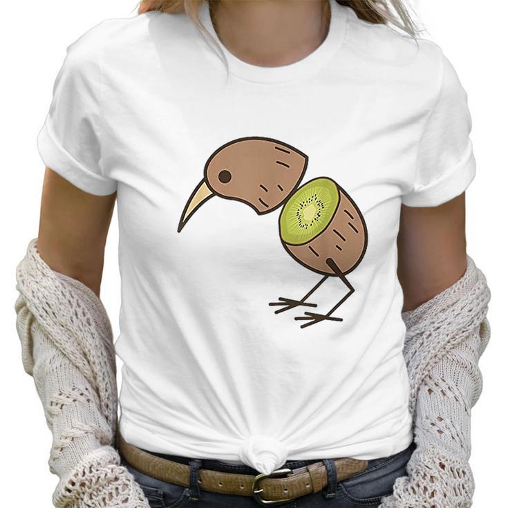 Kiwi Bird Cute Fruitarian Fowls Women T-Shirt