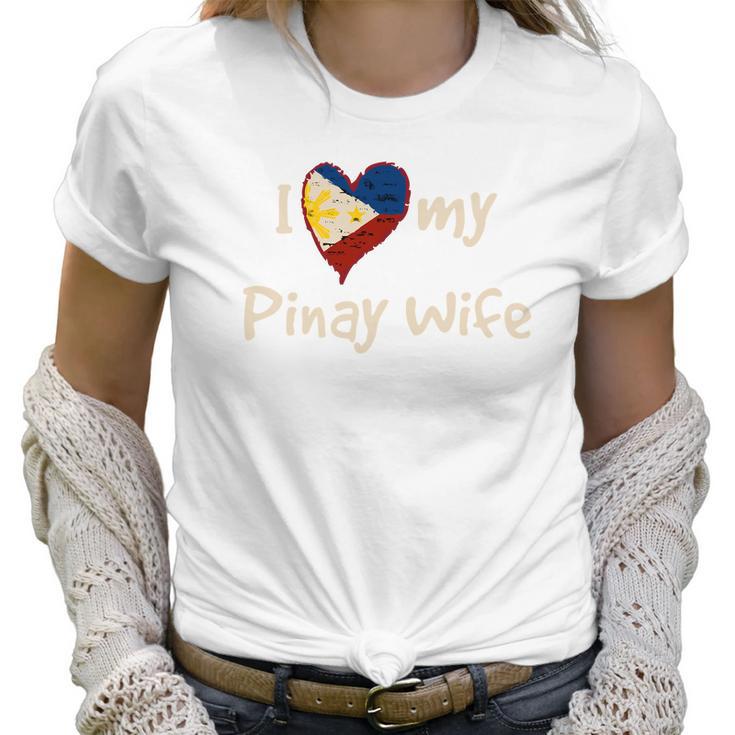 I Love My Pinay Wife Cute Filipina Philippines Pride Women T-Shirt