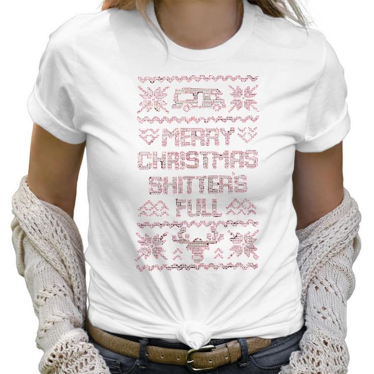 Shitter S Full Christmas CampingWomen T-Shirt